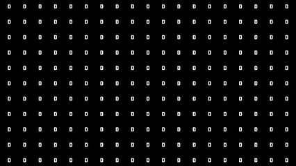 repeating letter D background black and white 