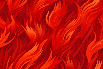 Repeating pattern formed from fiery red flames