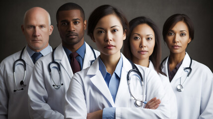 A diverse group of doctors
