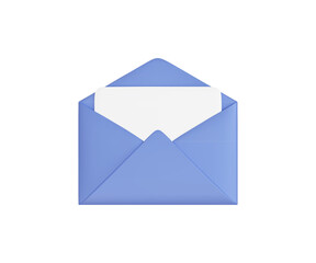 Opened mails set icon. Communication, letter, open envelope, incoming, new, contact us, write, send message, mail, messaging, management. Vector 3D Illustration.