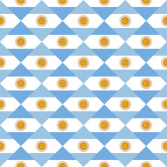 seamless argentinian flag pattern. vector illustration
