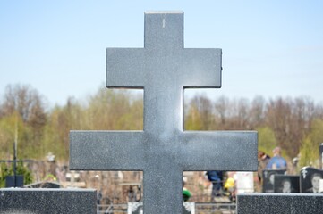 cross on the cemetery