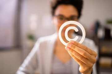 Copyright Symbol Protection Sign. Register Trademark