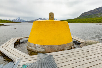 Three nation's border point. World's northernmost spot for three national boundaries to meet can be...