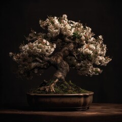 Beautiful bonsai tree created using generative AI tools.