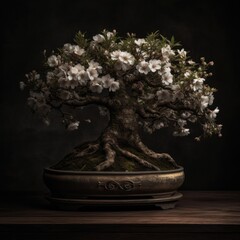 Beautiful bonsai tree created using generative AI tools.