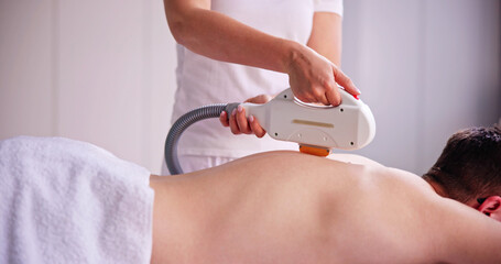 Hair Removal Cosmetology Procedure From A Therapist