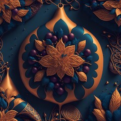Illumination and decoration concept pattern, generative AI