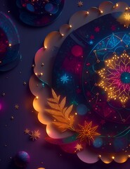 Abstract decoration concept, generative AI