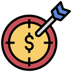 target line icon,linear,outline,graphic,illustration