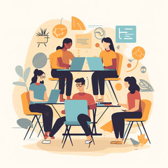 Collaborative Learning: Students work together on a group project or assignment using online tools and resources. Generative AI...