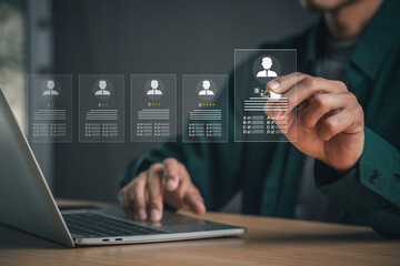 Customer Satisfaction Survey concept, 5-star satisfaction,service experience rating,customer evaluation product service quality, satisfaction feedback review, good quality most.