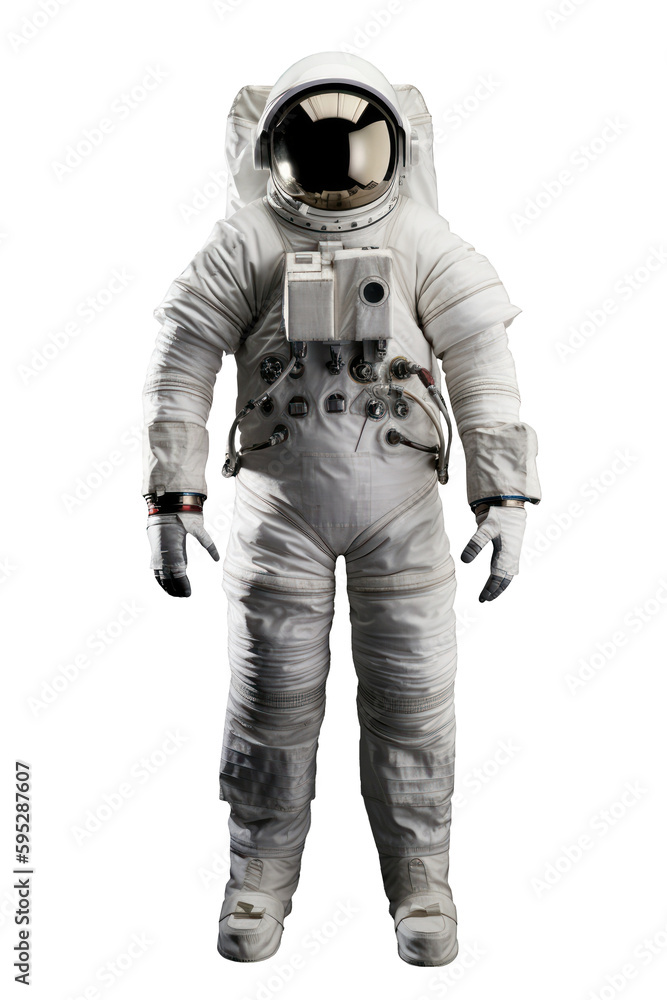 Canvas Prints space suits isolated on transparent background. ai generated.