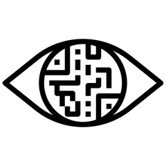 eye line icon,linear,outline,graphic,illustration