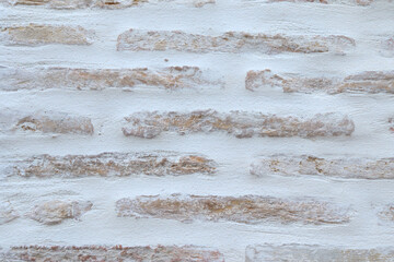 Background of Bricks Pattern on a White Wall