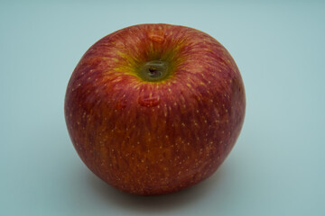 red apple on white background
