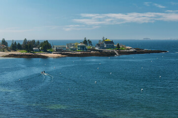 beachfront homes New Harbor Maine