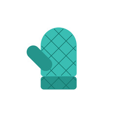 Hot glove isolated. Kitchen utensil. Vector illustration