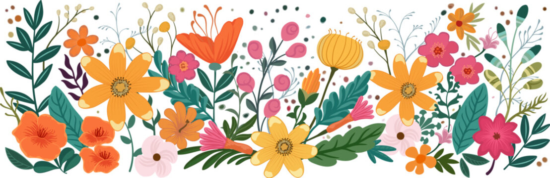 A wild flower floral flowers abstract pattern background design