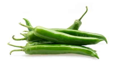 Fototapeten green chili pepper © Yuanru