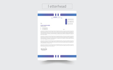 professional creative letterhead template design for your business .