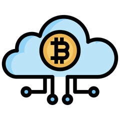 bitcoin line icon,linear,outline,graphic,illustration