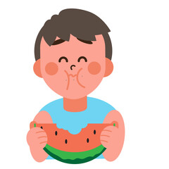 people and summer fruit