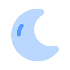 crescent moon duotone icon
