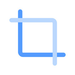 crop duotone icon