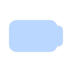 Naklejka premium empty battery duotone icon