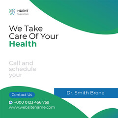 Fototapeta premium Medical Social Media Posts and Instagram post banner