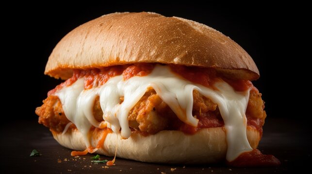 Sizzling Chicken Parmesan on a Hero Roll