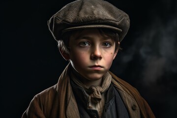 Portrait of Oliver Twist. Generate Ai - obrazy, fototapety, plakaty