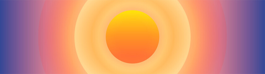 sun in spase illustration, gradient backgrounds, soft colors gradient. astronomy or biology background, life concept.