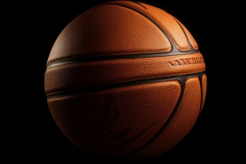Basketball ball isolated on white background. Generative AI