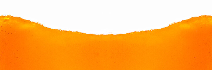 Orange juice isolated white background,orange juice texture on white background,Close up bright orange juice texture for health and nature waves
