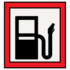 petrol pump station. gas pump illustration
