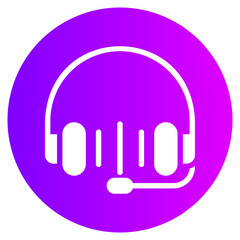 listening gradient icon