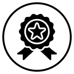medal glyph icon