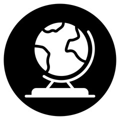 geography glyph icon