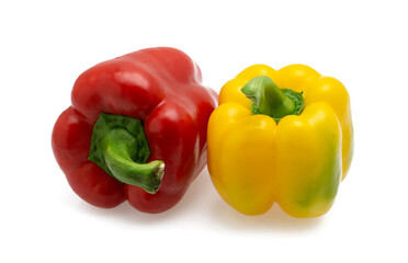 red and yellow peppers