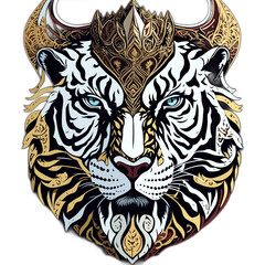White Tiger head art (Generative AI)