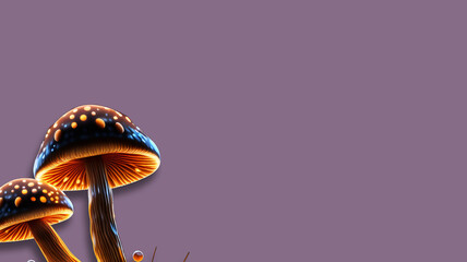 AI generative mushroom illustration
