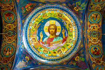 interior of the church of the savior on spilled blood