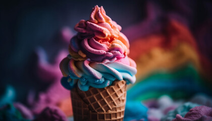 Multi ed ice cream treats provide summer indulgence generated by AI