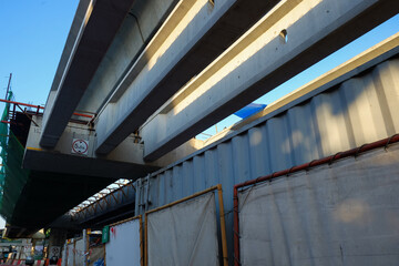 Interchang city transport cement road bridge