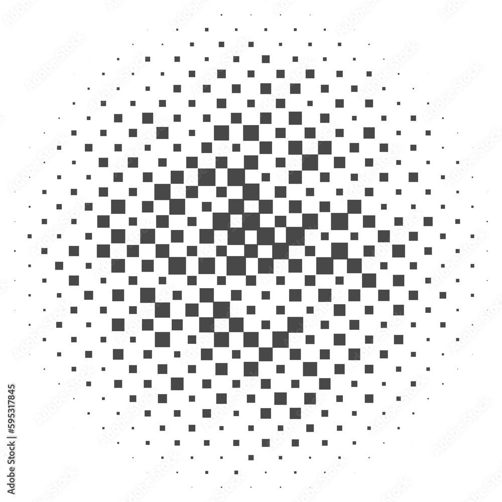 Poster circle dots with halftone pattern. round gradient background. elements with gradation points texture