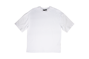 t-shirt design, men's white blank T-shirt template, front side, clothing mockup for print, isolated, basic summer clothes
