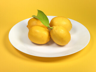 lemons in a dish