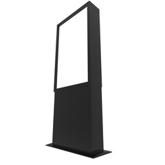 Isolated Blank black blackboard for template mockup 3d illustration